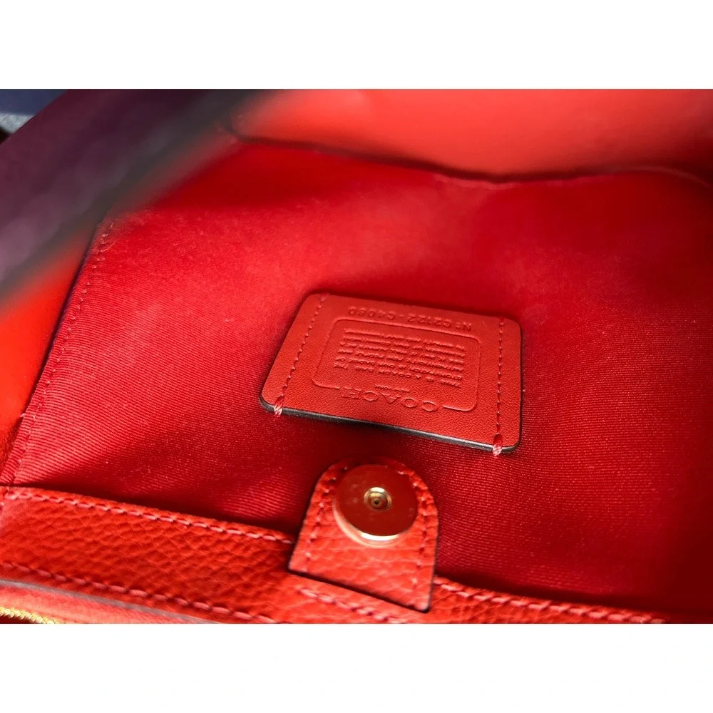 Coach‎ Small Town Bucket Bag Confetti Pink Pebble Leather Shoulder Bag Excellent